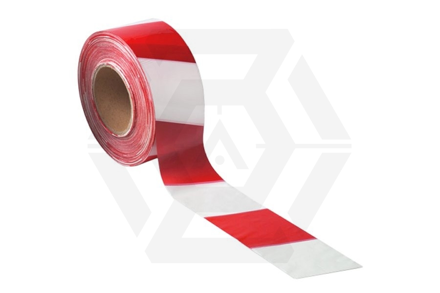 ZO Barrier Tape 75mm x 500m (Red & White) - Main Image © Copyright Zero One Airsoft