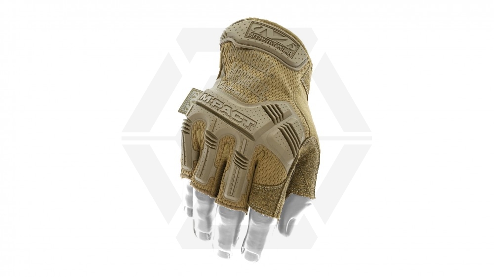 Mechanix M-Pact Fingerless Gloves (Coyote) - Size Medium - Main Image © Copyright Zero One Airsoft