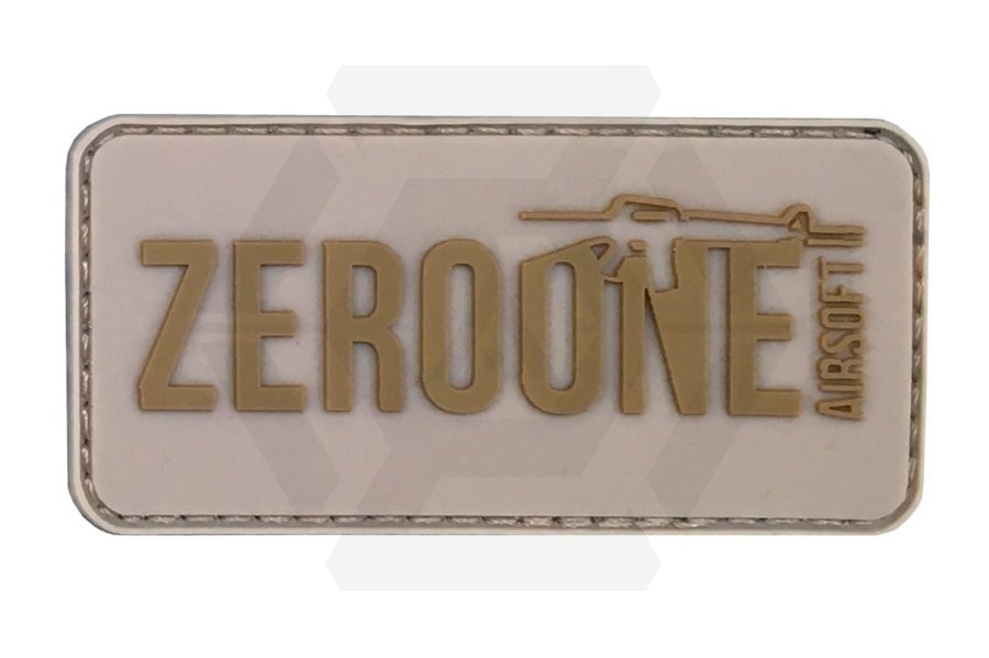 ZO PVC Velcro Patch "Zero One Logo" (Tan) - Main Image © Copyright Zero One Airsoft