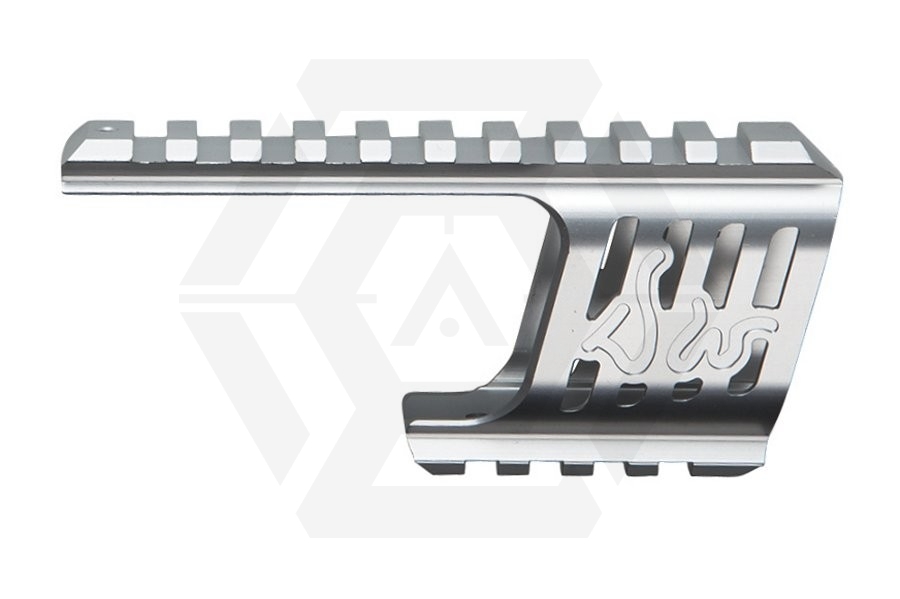 ASG CNC Rail Mount for Dan Wesson 715 Revolver (Silver) - Main Image © Copyright Zero One Airsoft