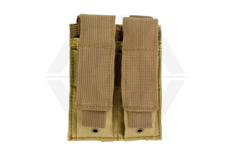 NCS VISM MOLLE Pistol Mag Pouch Double (Tan) - Main Image © Copyright Zero One Airsoft