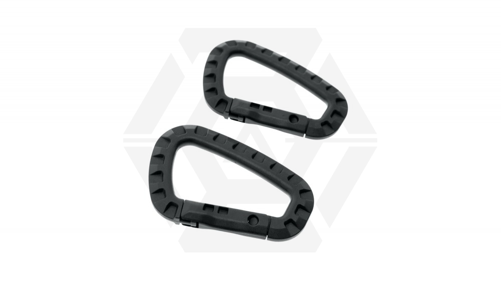 ZO Tactical Carabiner (Pack of 2) (Black) - Main Image © Copyright Zero One Airsoft