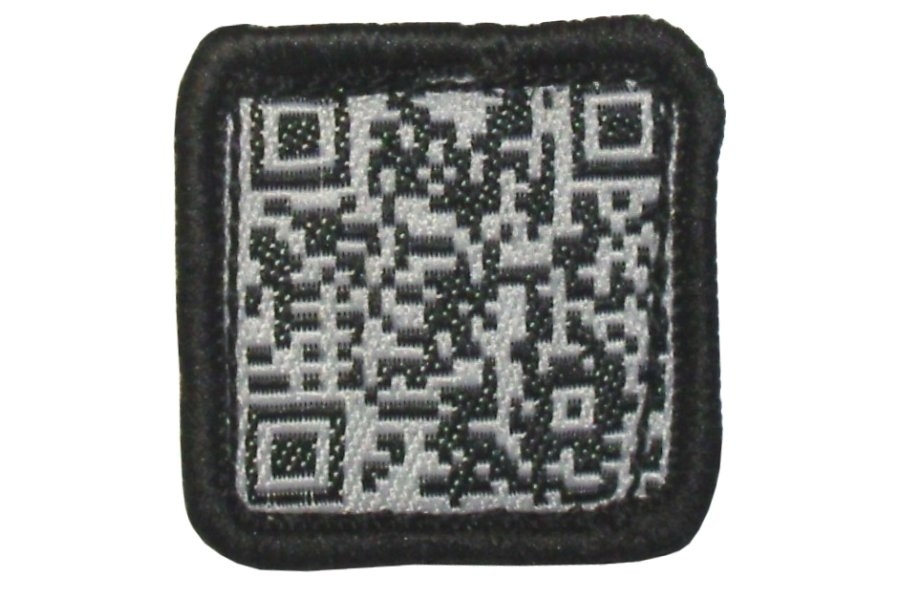 TMC Velcro Patch "QR Code" (Black) - Main Image © Copyright Zero One Airsoft