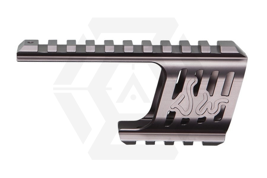 ASG CNC Rail Mount for Dan Wesson 715 Revolver (Steel Grey) - Main Image © Copyright Zero One Airsoft