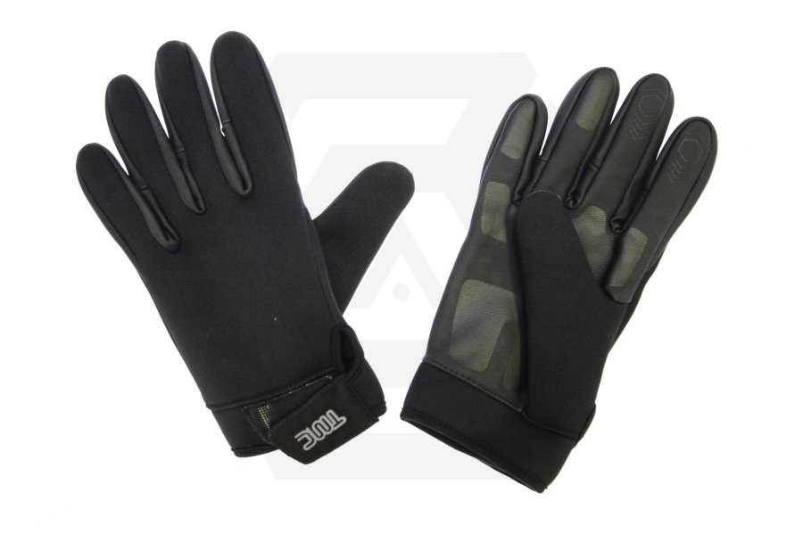 TMC Neoprene Patrol Gloves (Black) - Size Large - Main Image © Copyright Zero One Airsoft