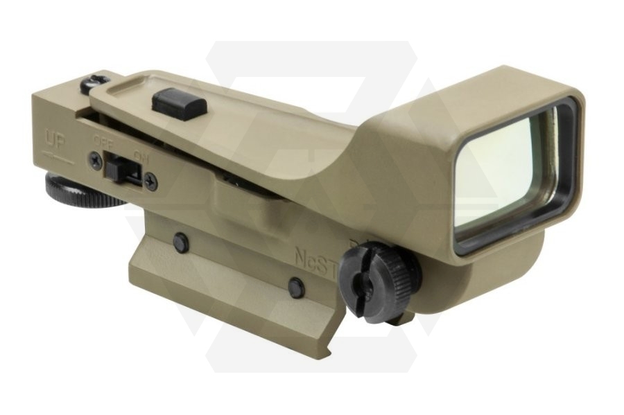 NCS IPSC Reflex Red Dot with Integral RIS Mount (Tan) - Main Image © Copyright Zero One Airsoft