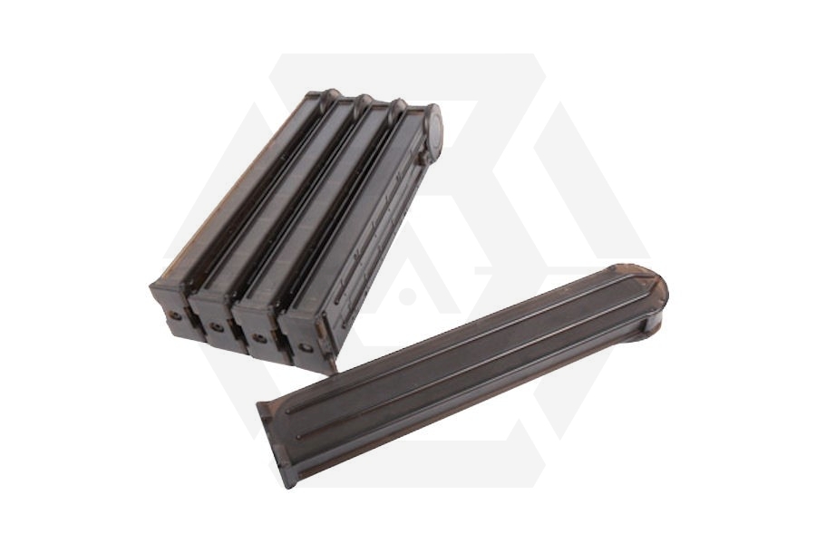 King Arms AEG Mag for P90 100rds Box Set of 5 - Main Image © Copyright Zero One Airsoft