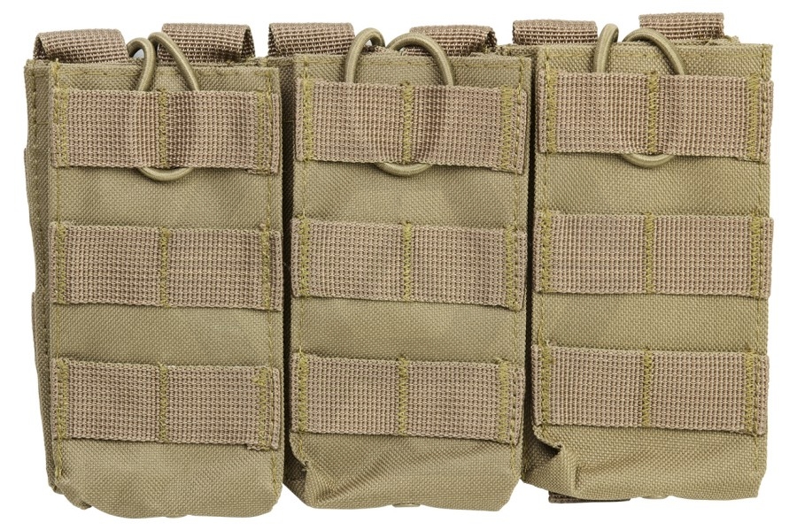 NCS VISM MOLLE Triple Mag Pouch for M4 (Tan) - Main Image © Copyright Zero One Airsoft