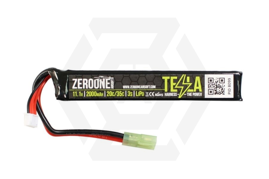 ZO Tesla Battery 11.1v 2000mAh 15C LiPo - Main Image © Copyright Zero One Airsoft