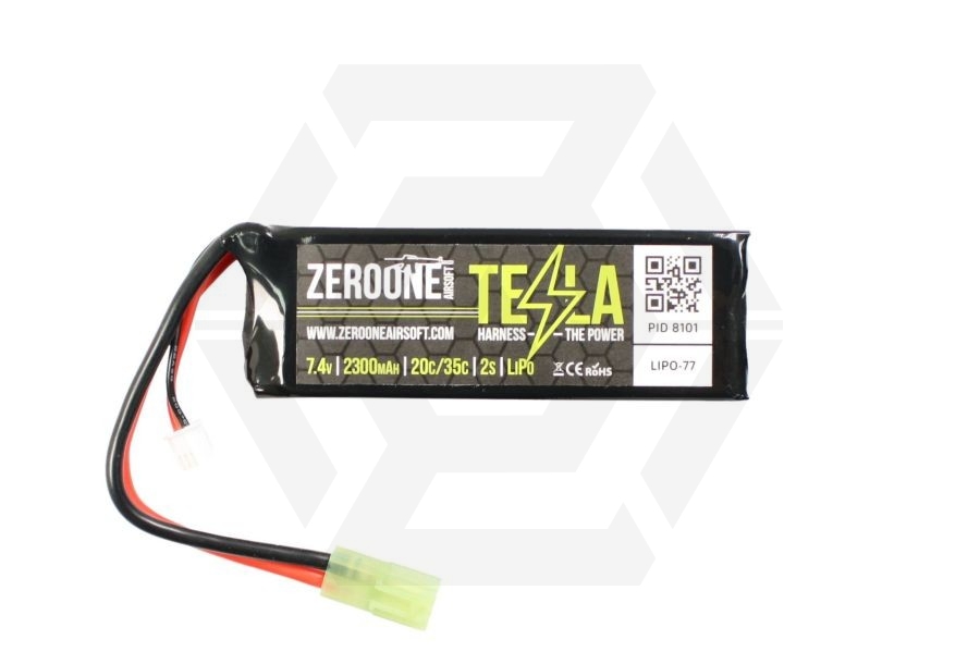 ZO Tesla Battery 7.4v 2300mAh 20C LiPo - Main Image © Copyright Zero One Airsoft