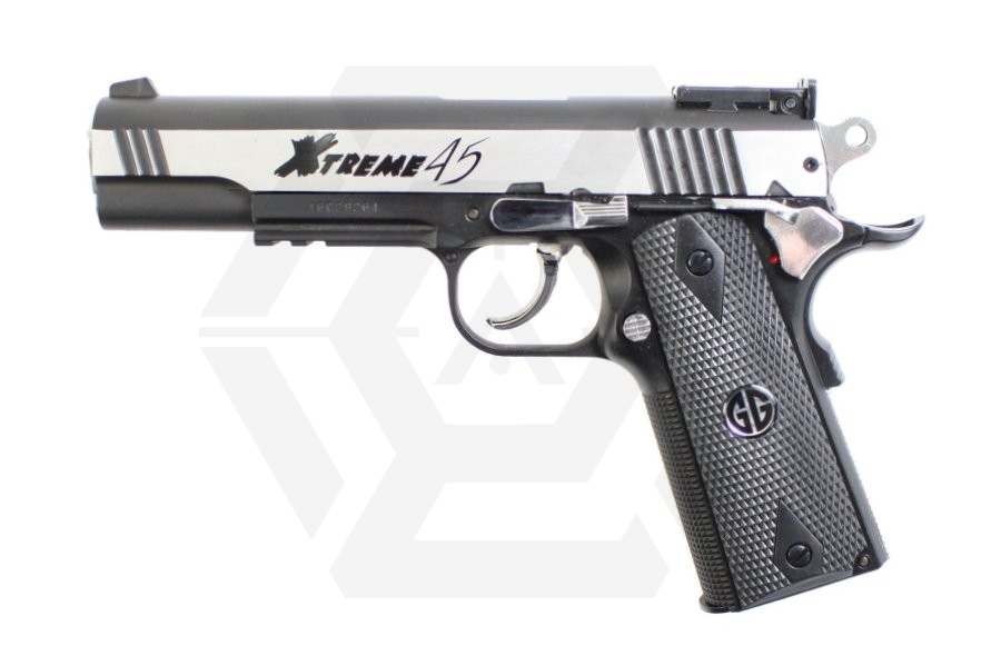 G&G CO2 Xtreme .45 (Silver) - Main Image © Copyright Zero One Airsoft