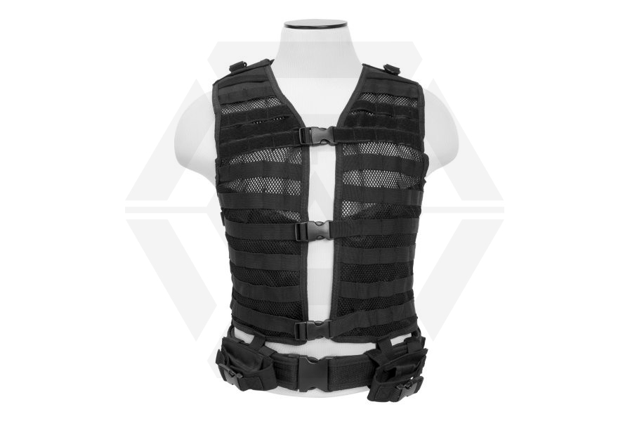 NCS VISM MOLLE Base Vest (Black) - Main Image © Copyright Zero One Airsoft