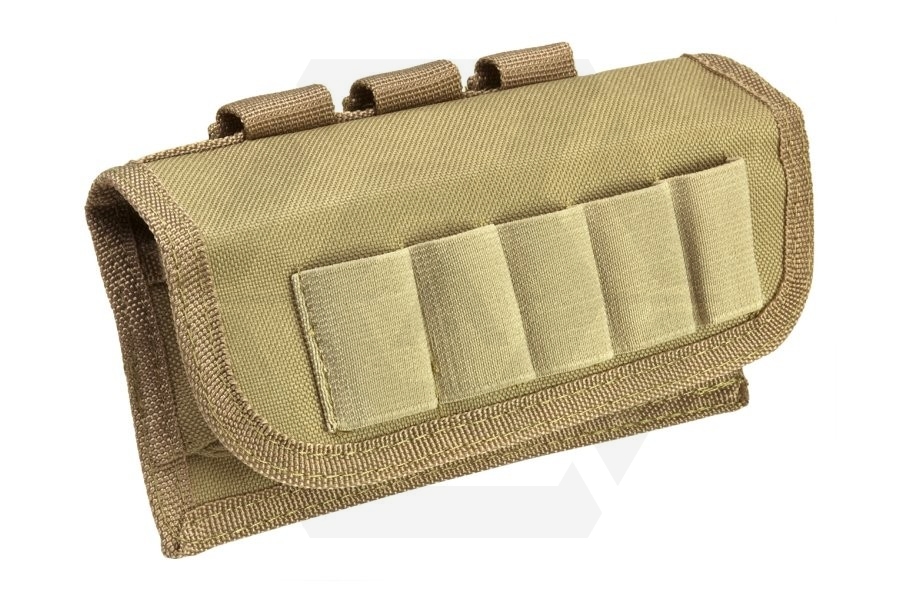 NCS VISM MOLLE Tactical Shotgun Shell Pouch (Tan) - Main Image © Copyright Zero One Airsoft