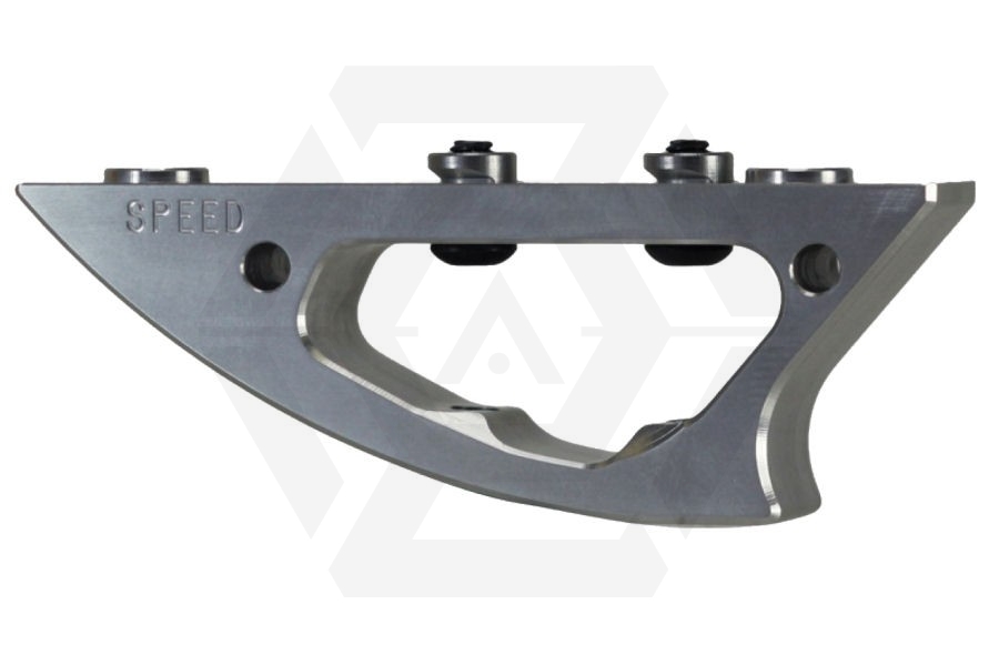Speed Airsoft Shark Foregrip for KeyMod (Silver) - Main Image © Copyright Zero One Airsoft