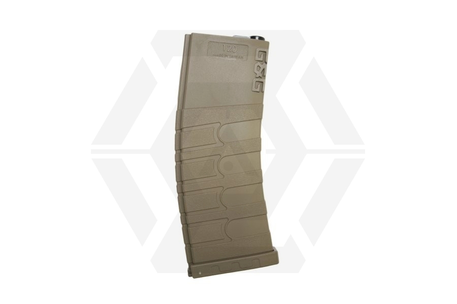 G&G AEG Mag for M4 120rds (Tan) - Main Image © Copyright Zero One Airsoft