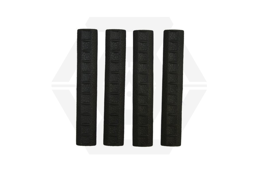 APS KAC Rubber Rail Covers for RIS (Black) - Main Image © Copyright Zero One Airsoft