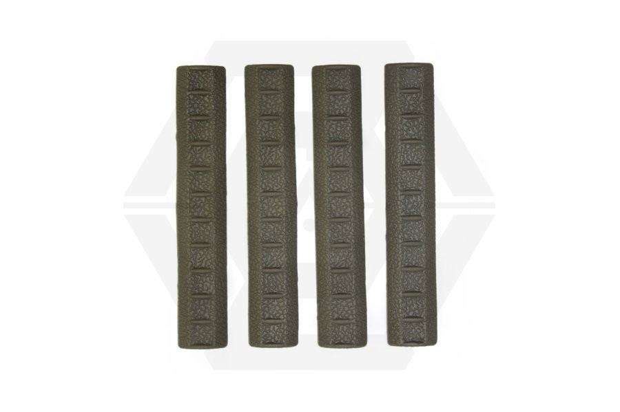 APS KAC Rubber Rail Covers for RIS (Foliage Green) - Main Image © Copyright Zero One Airsoft