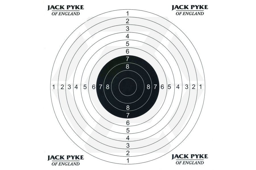 Jack Pyke Paper Targets Pack of 100 - Main Image © Copyright Zero One Airsoft