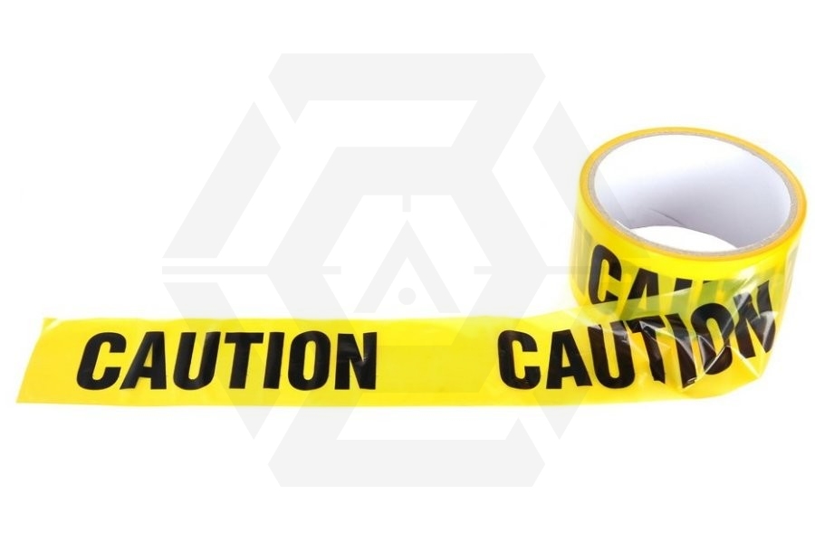 101 Inc Barrier Tape 48mm x 30m "Caution" - Main Image © Copyright Zero One Airsoft