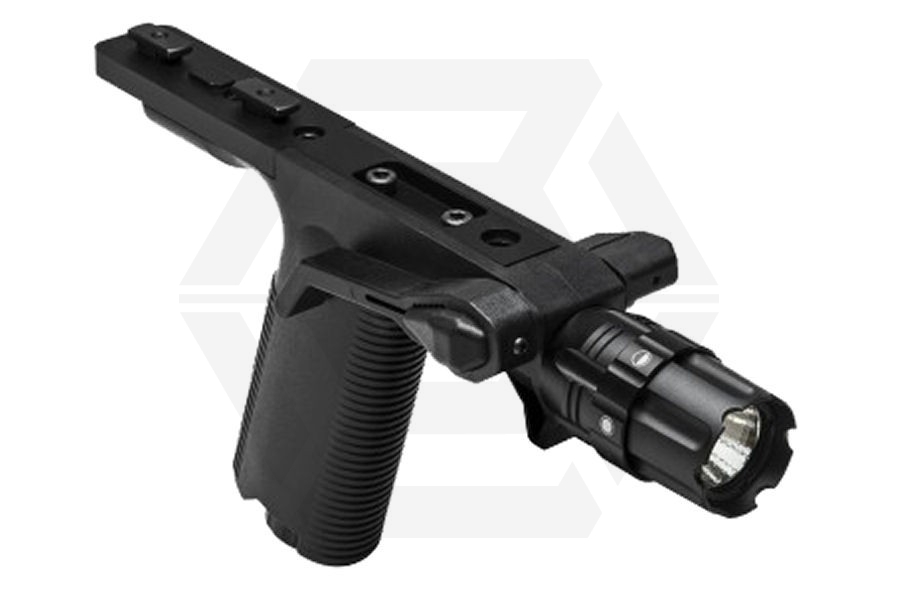 NCS Vertical Grip with Strobe Flashlight for MLock - Main Image © Copyright Zero One Airsoft