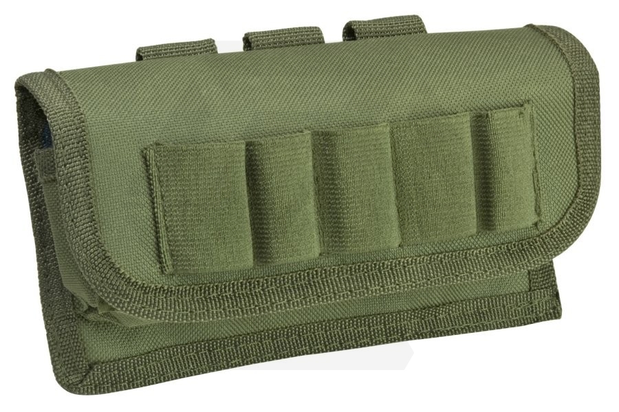 NCS VISM MOLLE Tactical Shotgun Shell Pouch (Olive) - Main Image © Copyright Zero One Airsoft