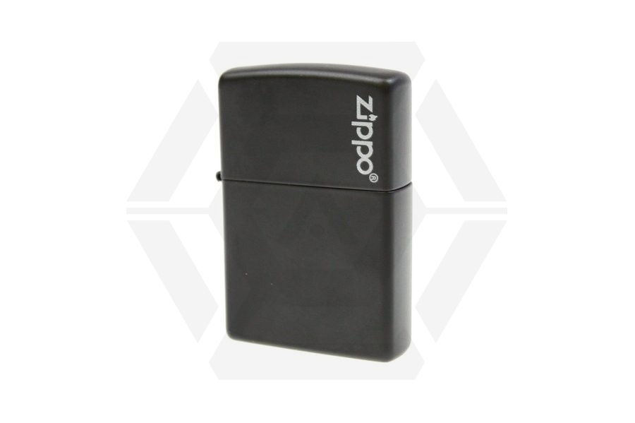Zippo Lighter (Black with Logo) - Main Image © Copyright Zero One Airsoft