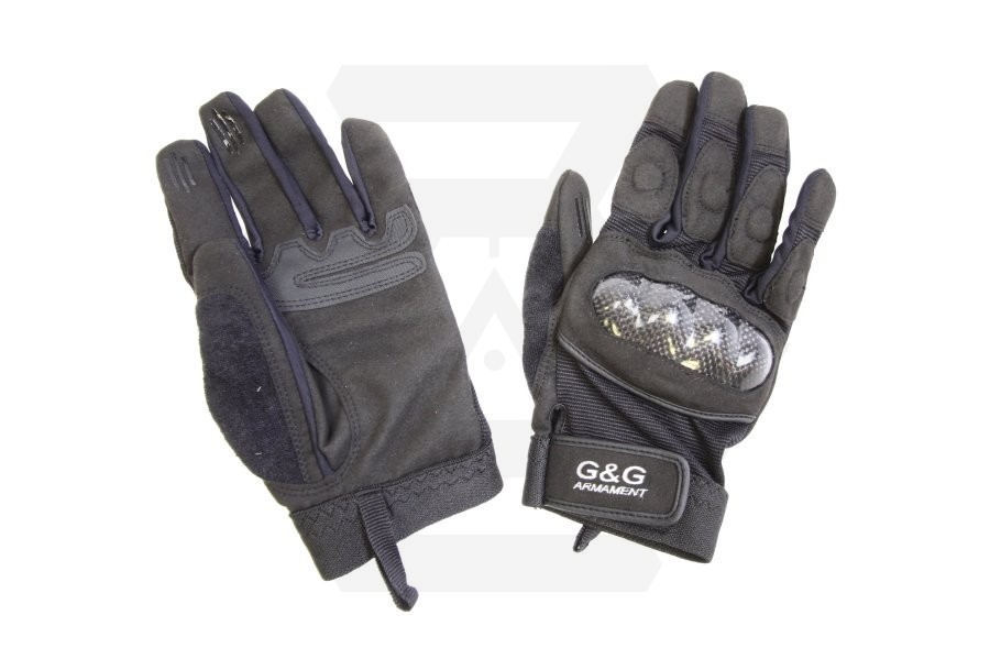 G&G Carbon Fibre Gloves - Size Medium - Main Image © Copyright Zero One Airsoft