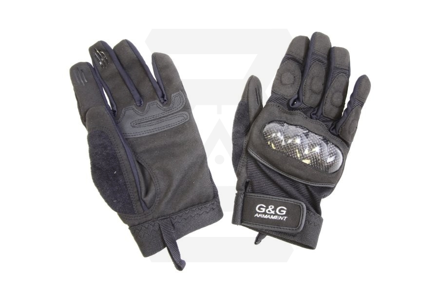 G&G Carbon Fibre Gloves - Size Extra Large - Main Image © Copyright Zero One Airsoft