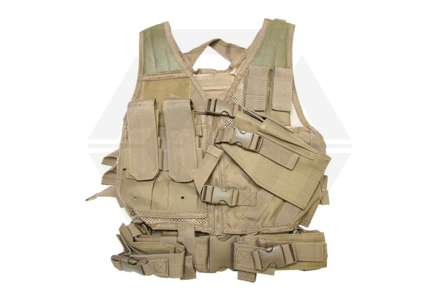 NCS VISM Kids Tactical Vest (Tan) - Main Image © Copyright Zero One Airsoft