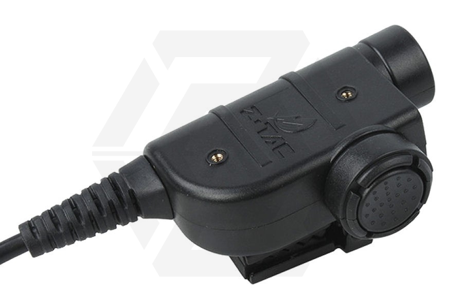 Z-Tactical Clip-On PTT Adaptor for Bowman Headset fits iCom Double Pin - Main Image © Copyright Zero One Airsoft