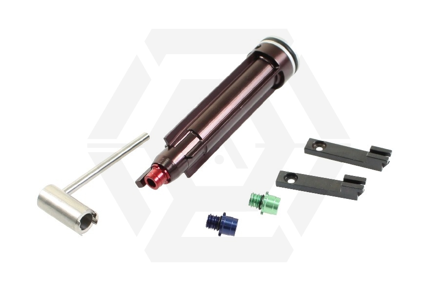 RA-TECH Aluminium Nozzle with Magnetic Locking NPAS Set for WE PDW - Main Image © Copyright Zero One Airsoft